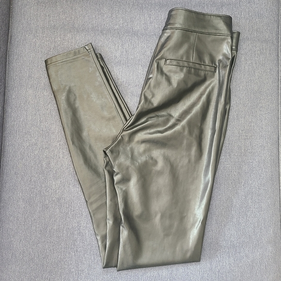 Babaton Pants - Babaton sz28 VEGAN Leather "Caspian"